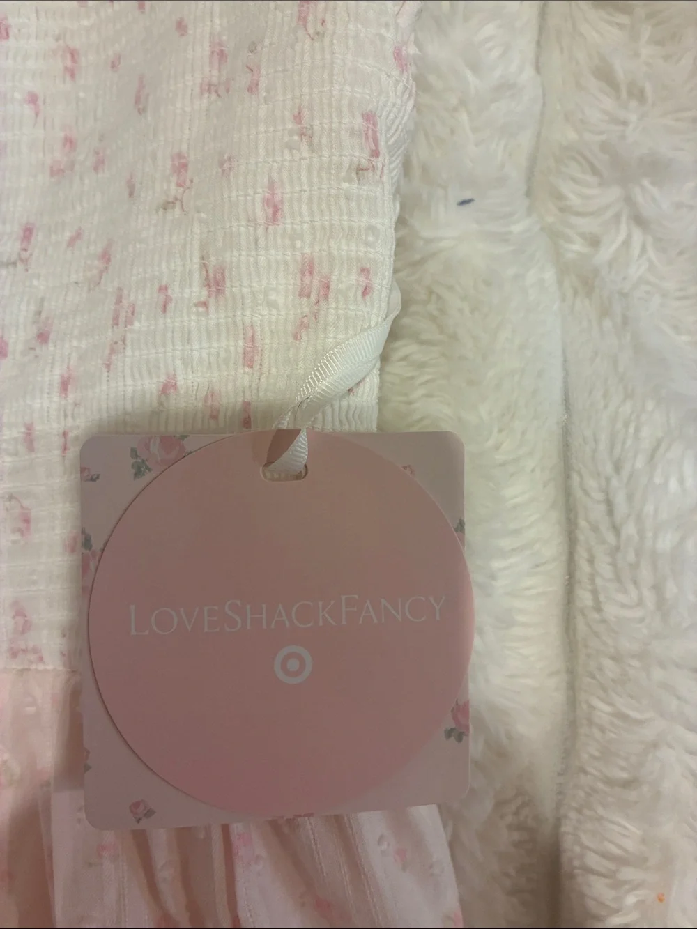 LoveShackFancy x Target viral pink & Cream Tiered Smocked Sundress for Girls